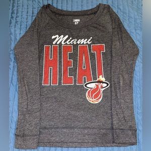 NBA Miami Heat Boatneck Long Sleeve T-shirt
